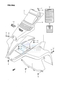 LT80 (P3) drawing FRONT FENDER (MODEL J K L)