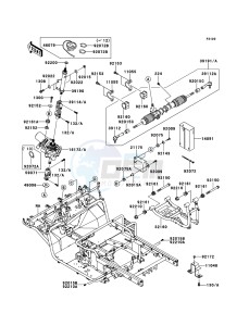 MULE 4010 DIESEL 4x4 KAF950FBF EU drawing Frame