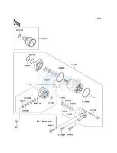 JS 800 A [800 SX-R] (A1-A3) [800 SX-R] drawing STARTER MOTOR