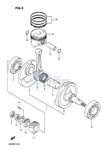 DR200 (E24) drawing CRANKSHAFT