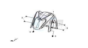 JOYMAX 250i drawing FRONT FENDER