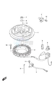 DF 25A drawing Magneto Manual Starter