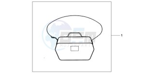 CBF1000A9 France - (F / ABS CMF) drawing INNERBAG TOPBOX