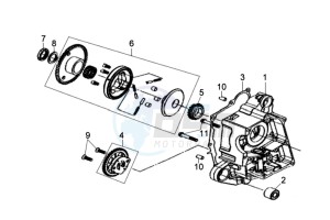 JET 4 50cc drawing CRANKCASE RIGHT