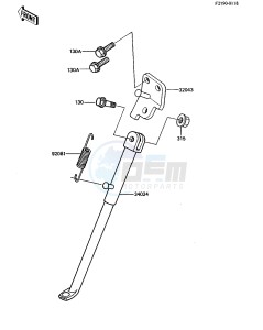 KDX 250 B [KDX250] (B3-B4) [KDX250] drawing STAND