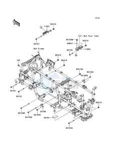 KVF750_4X4_EPS KVF750GDF EU drawing Engine Mount