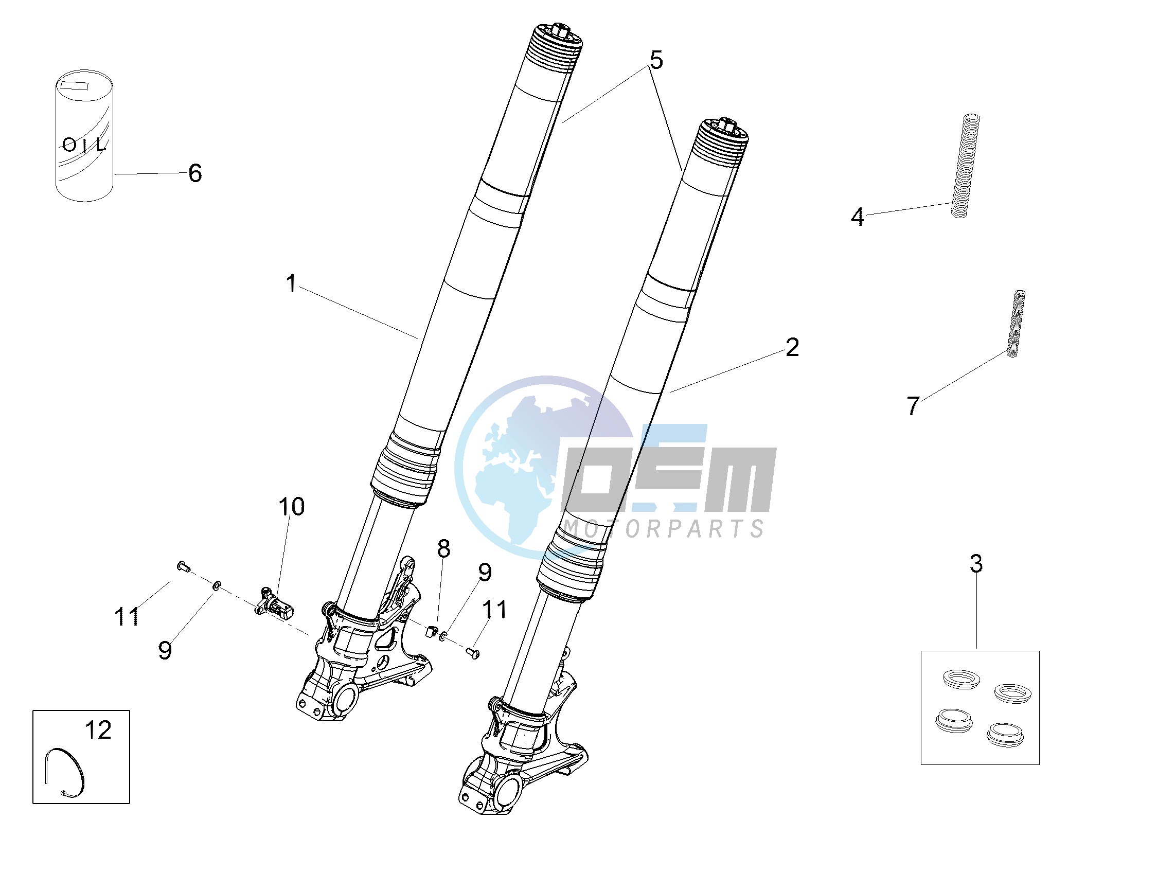 Front fork Ohlins