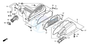 SH300AR drawing AIR CLEANER