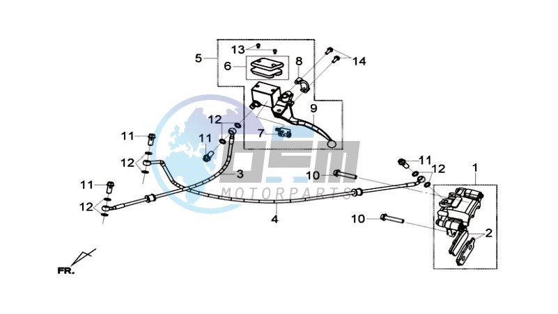 REAR BRAKE CALIPER / BRAKE MOUNT