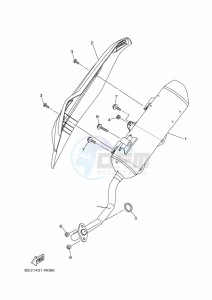 MWS125-C TRICITY 125 (BU5G) drawing EXHAUST