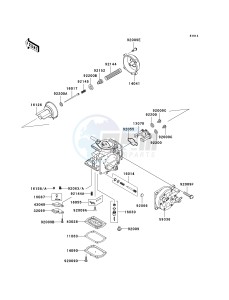 JH 1100 A [1100 ZXI] (A6-A8) [1100 ZXI] drawing CARBURETOR PARTS