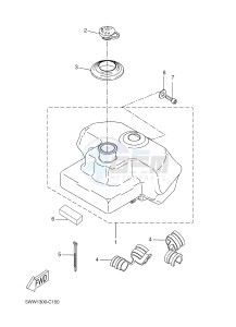 BW'S 50 (2B6K) drawing OIL TANK