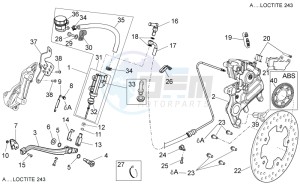 Dorsoduro 1200 (EMEA, APAC, NAFTA) (CND, EU, K, RU, USA, V) drawing Rear brake system I