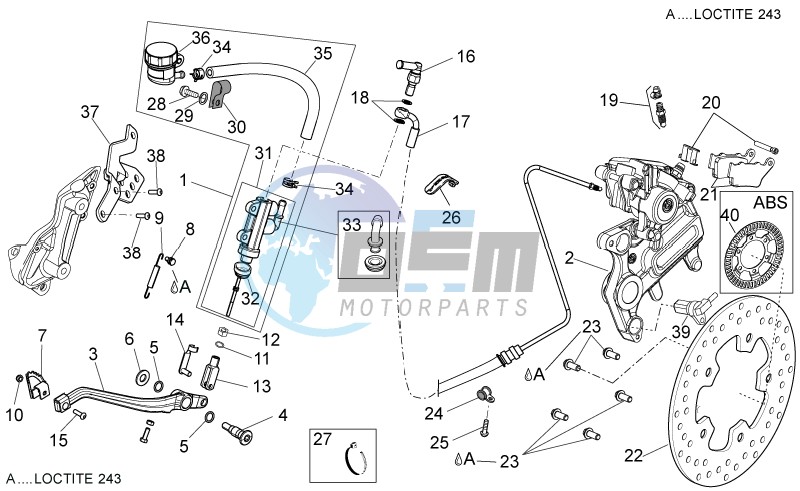 Rear brake system I