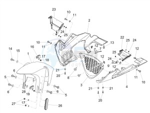 RSV4 1100 RACING FACTORY E4 ABS (APAC) drawing Front mudguard-Pillar