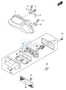 GSX-S1000 A drawing REAR COMBINATION LAMP