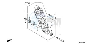 CBR600FAC drawing REAR CUSHION