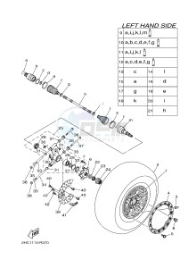 YXZ1000ES YXZ10YMSH YXZ1000R EPS SPECIAL EDITION (2HCF) drawing REAR WHEEL