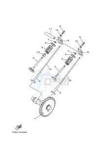 EF4000FW 251 (7C43) drawing CAMSHAFT & VALVE