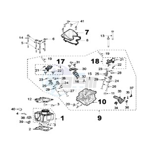 SAT125 drawing CYLINDER HEAD / CYLINDER