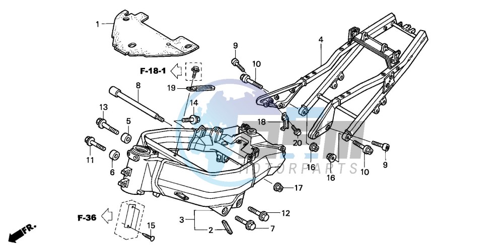 FRAME BODY (CBR900RR2,3)