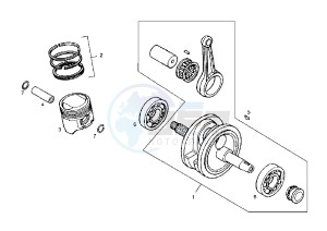 SENDA SM - 125 drawing CRANKSHAFT