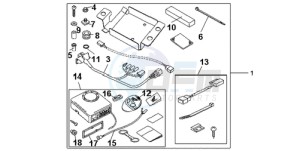 CBR1000RR9 France - (F / MME) drawing KIT ALARM SYSTEM