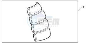 CBF600NA9 France - (F / ABS CMF) drawing TANK PAD 2