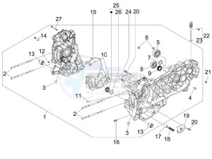 GTV 250 ie Navy drawing Crankcase