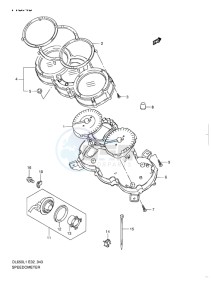 DL 650 V-STROM EU-UK drawing SPEEDOMETER