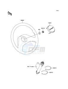 MULE_610_4X4 KAF400A7F EU drawing Steering Wheel