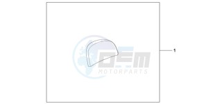 CBF600N9 France - (F / CMF) drawing TOPBOX PAD