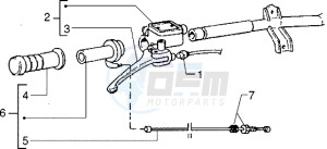 Zip 50 fast rider RST drawing Handlebars component parts