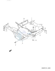 AD50 (E41) drawing REAR LEG SHIELD (E6)