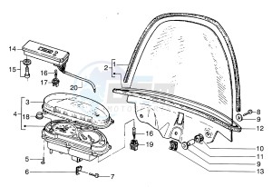 Hexagon 125 LX4 drawing Windscreen