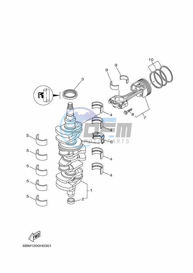 CRANKSHAFT--PISTON