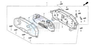 FJS600 SILVER WING drawing SPEEDOMETER