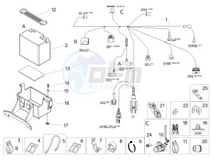 RS 125 4T E4 ABS (EMEA) drawing Rear electrical system