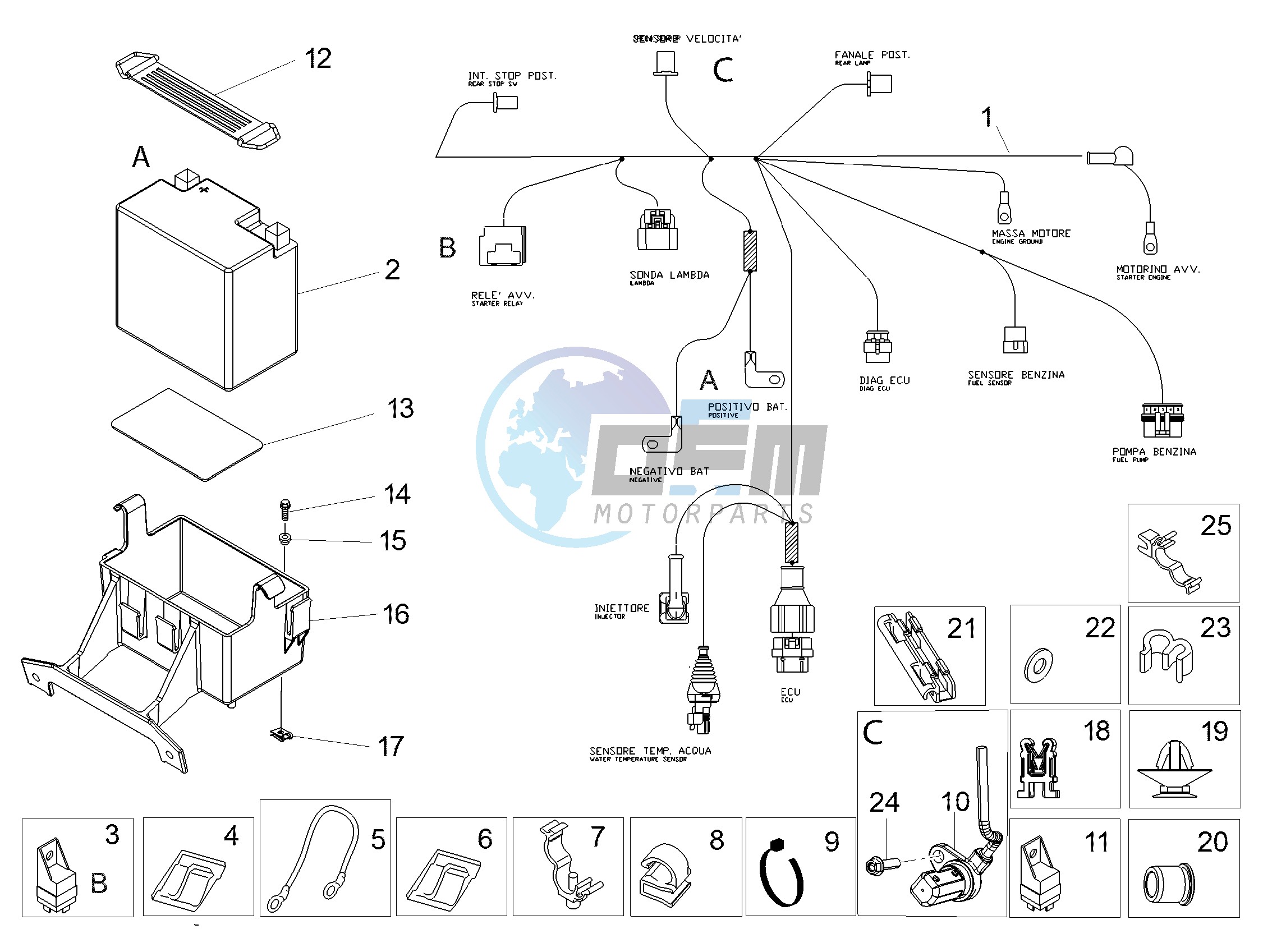 Rear electrical system