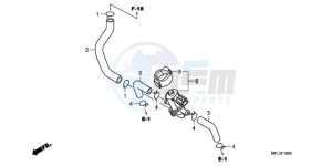 CBR1000RAA F / ABS CMF drawing AIR INJECTION CONTROL VALVE