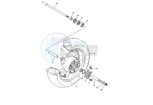 XP T-MAX BLACK MAX 500 drawing REAR WHEEL