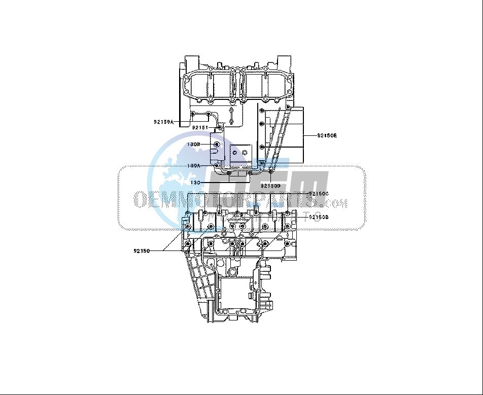 CRANKCASE BOLT PATTERN