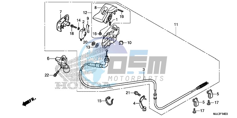 PARKING BRAKE LEVER