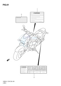 VZ800 (E3-E28) MARAUDER drawing LABEL (VZ800L1 E3)