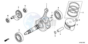 TRX420TEC TRX420 ED drawing CRANK SHAFT/ PI STON