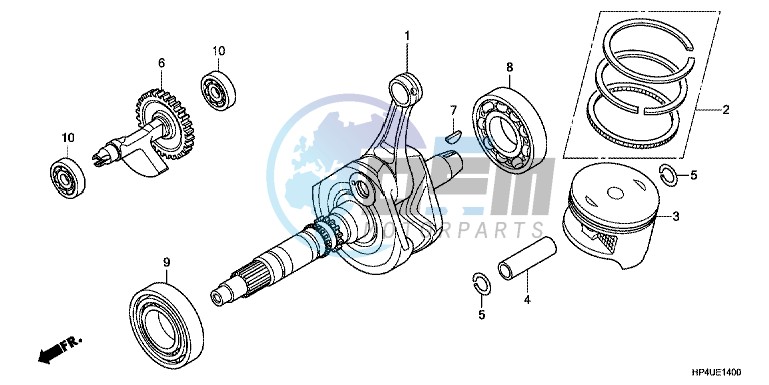 CRANK SHAFT/ PI STON