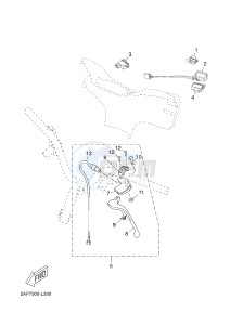 YN50FM NEO'S 4 (2CG7) drawing HANDLE SWITCH & LEVER