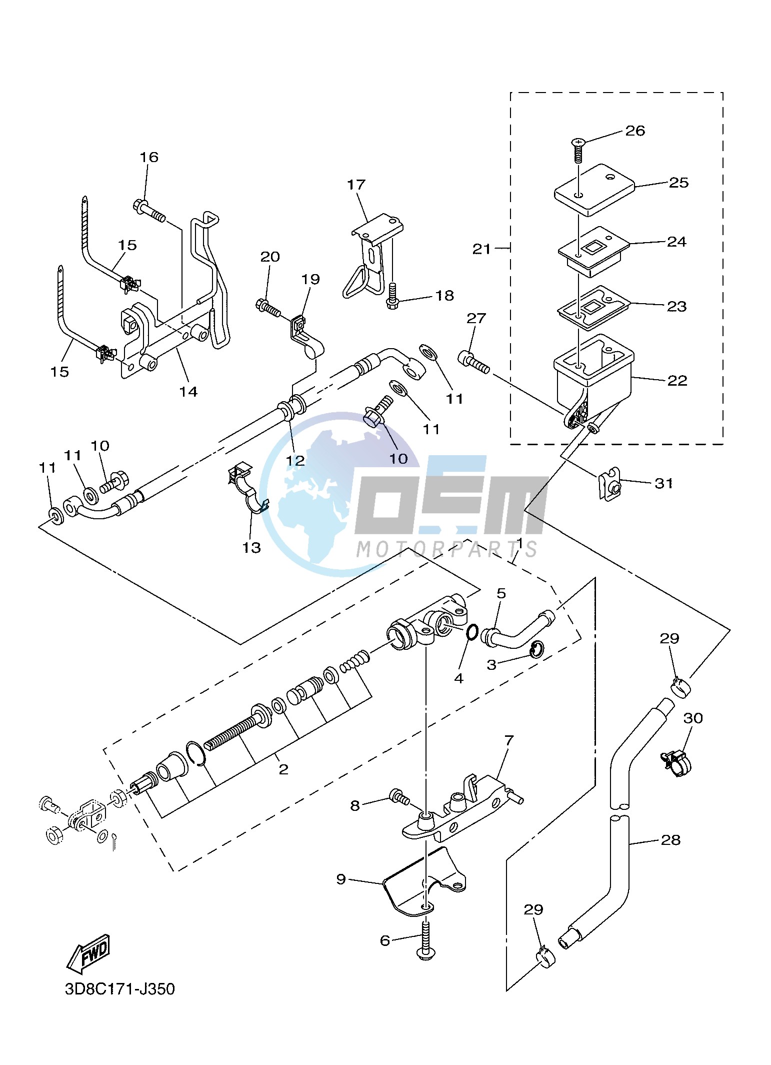 REAR MASTER CYLINDER