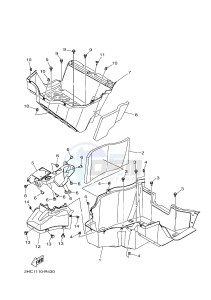 YXZ1000ET YXZ10YEXH YXZ1000R EPS SS (B573) drawing STAND & FOOTREST