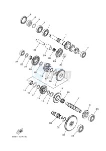 YFM700FWAD YFM70GPAJ GRIZZLY 700 EPS (B1AD) drawing TRANSMISSION